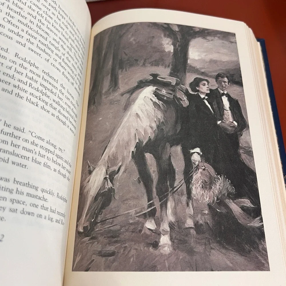 Franklin Library Madame Bovary Gustave Flaubert Heirloom Library 1979 Gilt Blue
